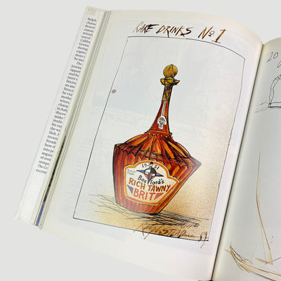 1992 Ralph Steadman 'The Grapes of Ralph: Wine According to Ralph Steadman'