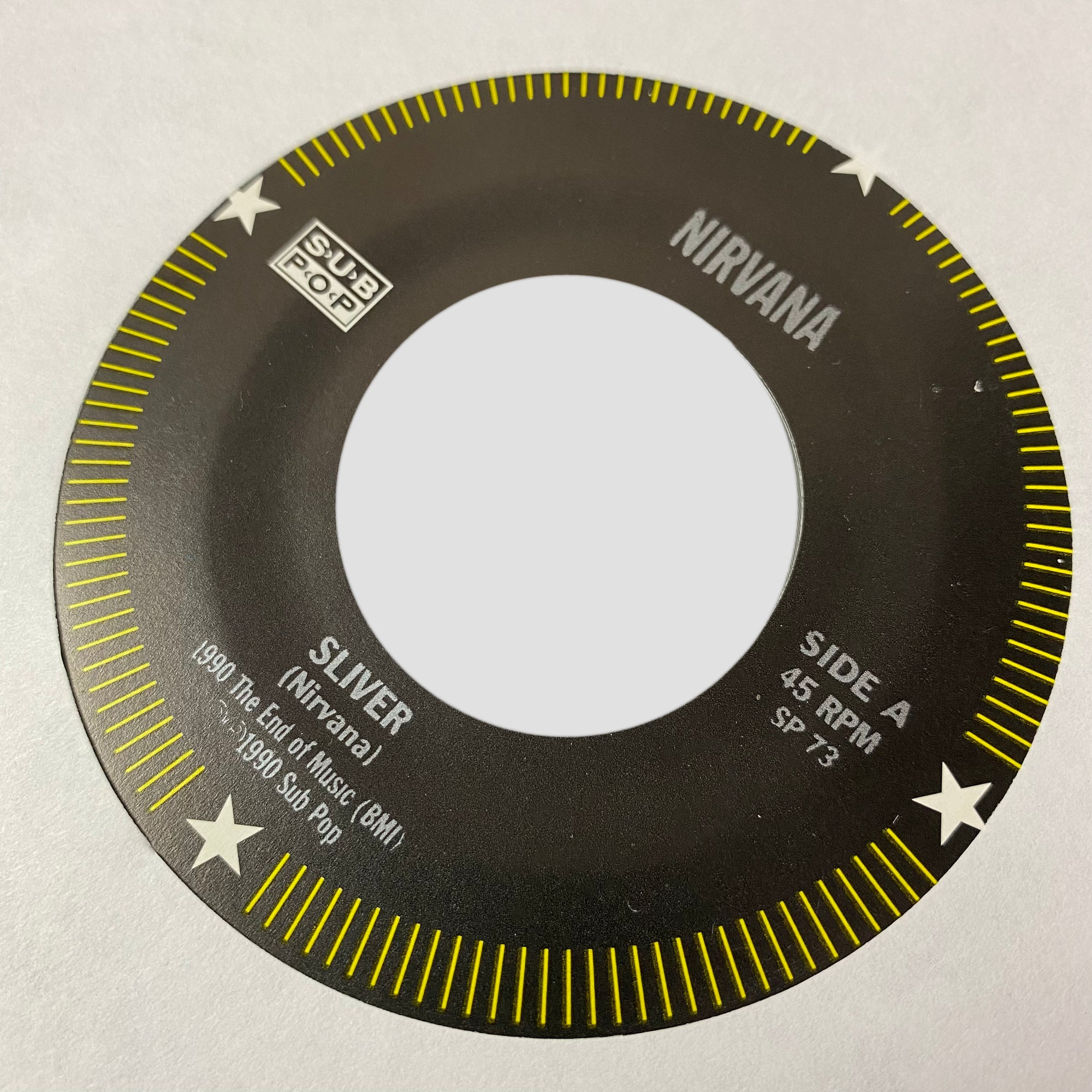 1994 Nirvana 'Sliver' 7" Vinyl Single