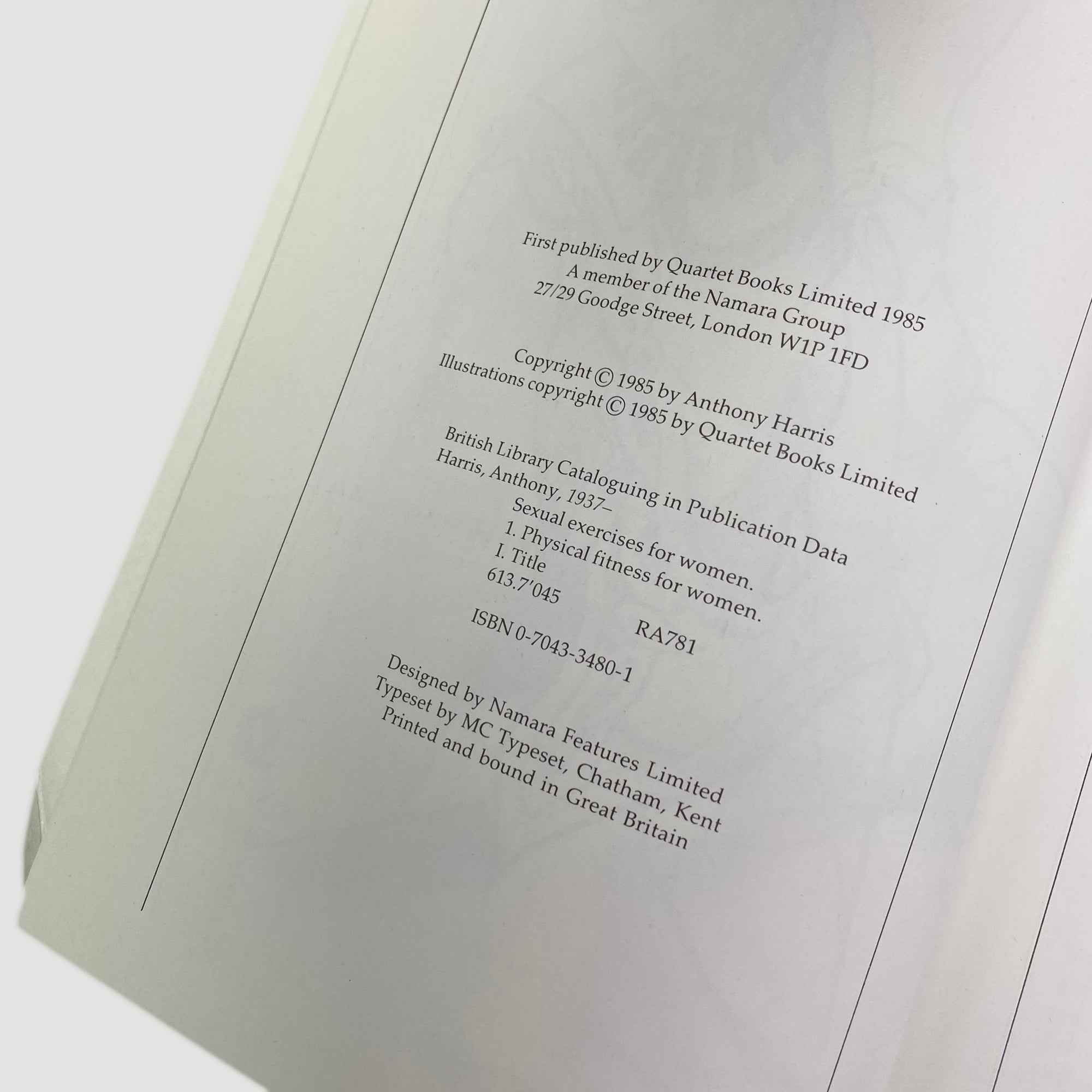 1985 Anthony Harris 'Sexual Exercises For Women'