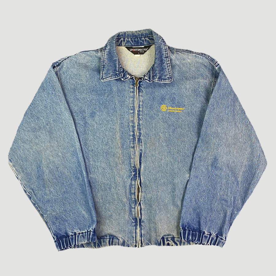 90's Silicon Graphics Denim Zipper Jacket