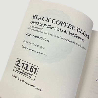 1991 Henry Rollins Black Coffee Blues