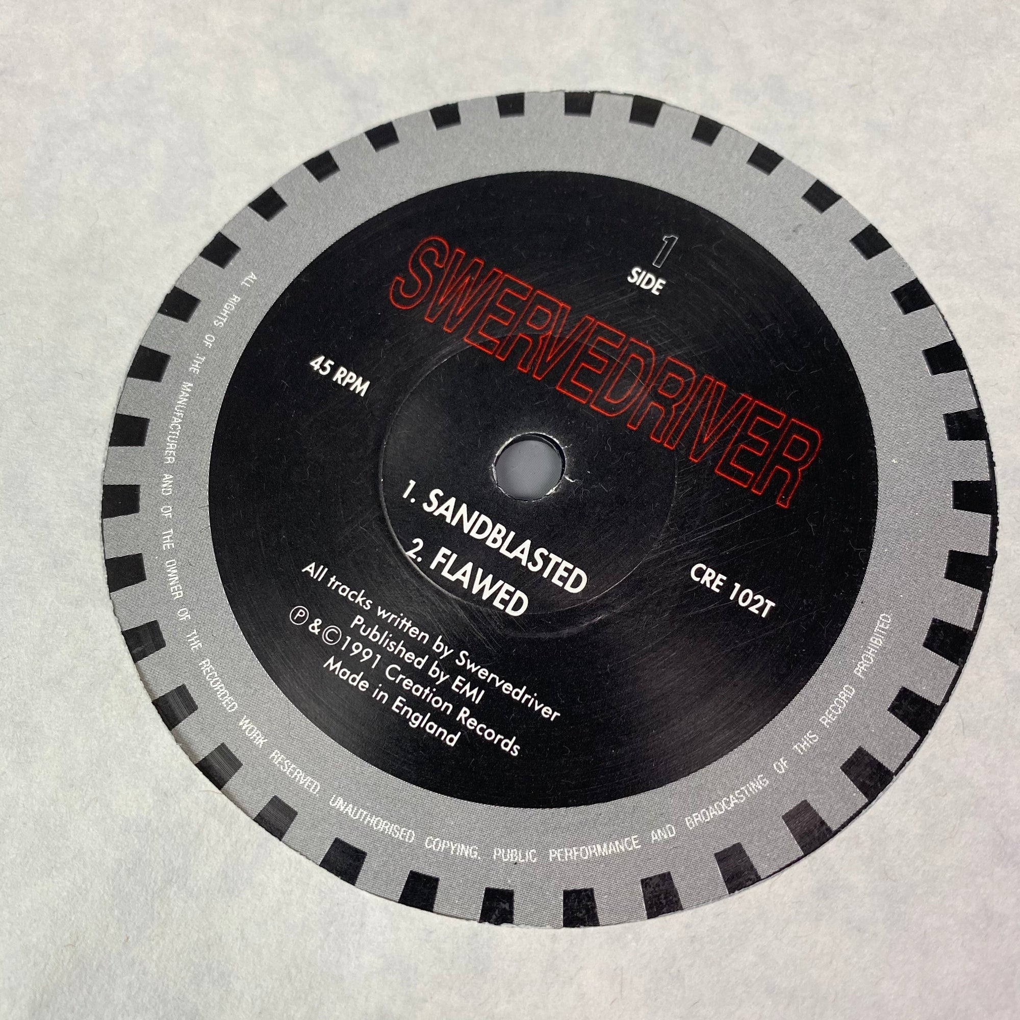 1991 Swervedriver 'Sandblasted' 12"