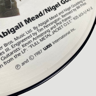 1987 Abigail Mead & Nigel Goulding 'Full Metal Jacket (I Wanna Be Your Drill Instructor)' 12" Picture Disc