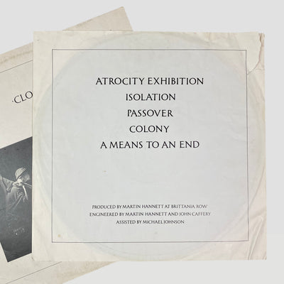 1981 Joy Division 'Closer' Vinyl LP