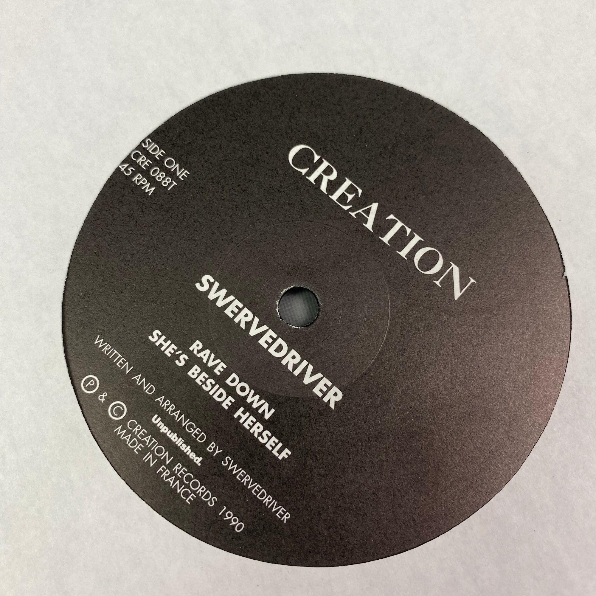 1992 Swervedriver 'Rave Down' EP