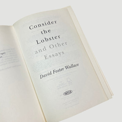 2007 David Foster Wallace 'Consider The Lobster'