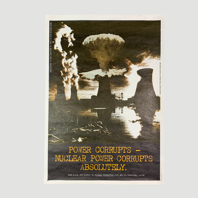 00's Nuclear Power Warning Poster
