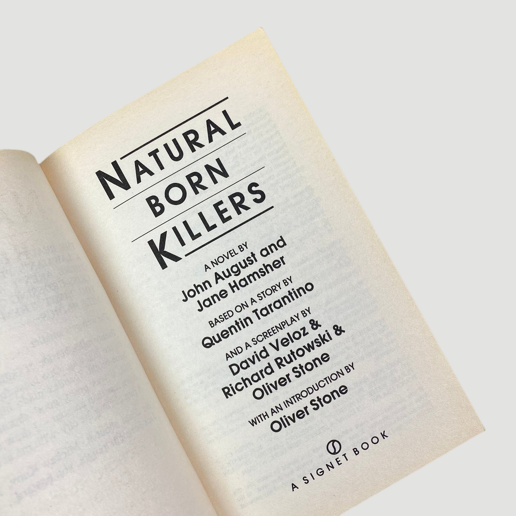 1994 Natural Born Killers Novelisation