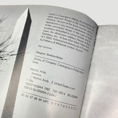 1985 Andy Warhol 'America'