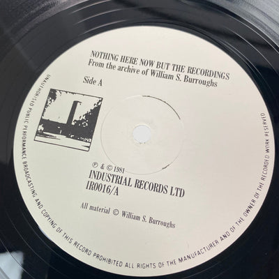 1981 William S. Burroughs 'Nothing Here Now..’ LP