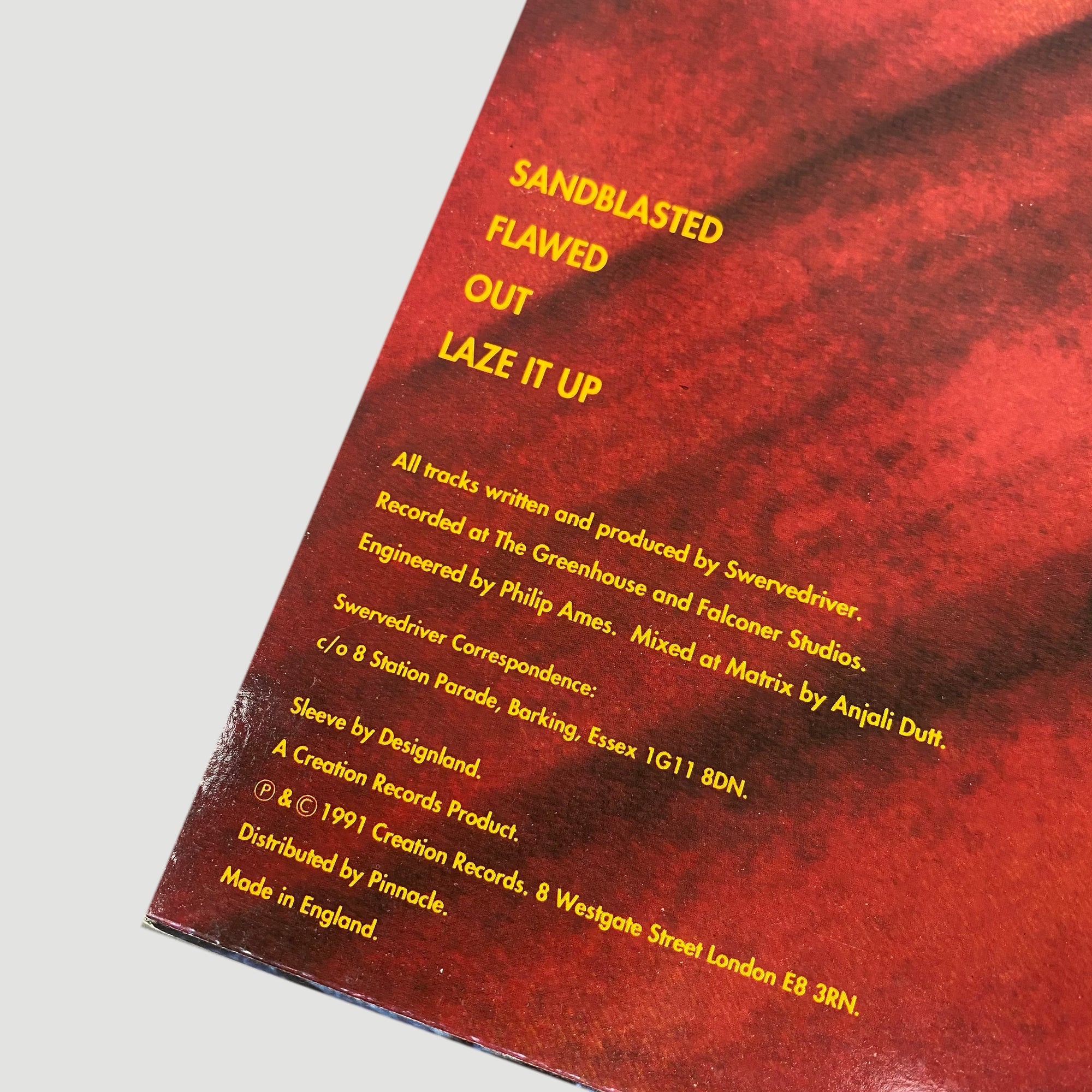 1991 Swervedriver 'Sandblasted' 12"