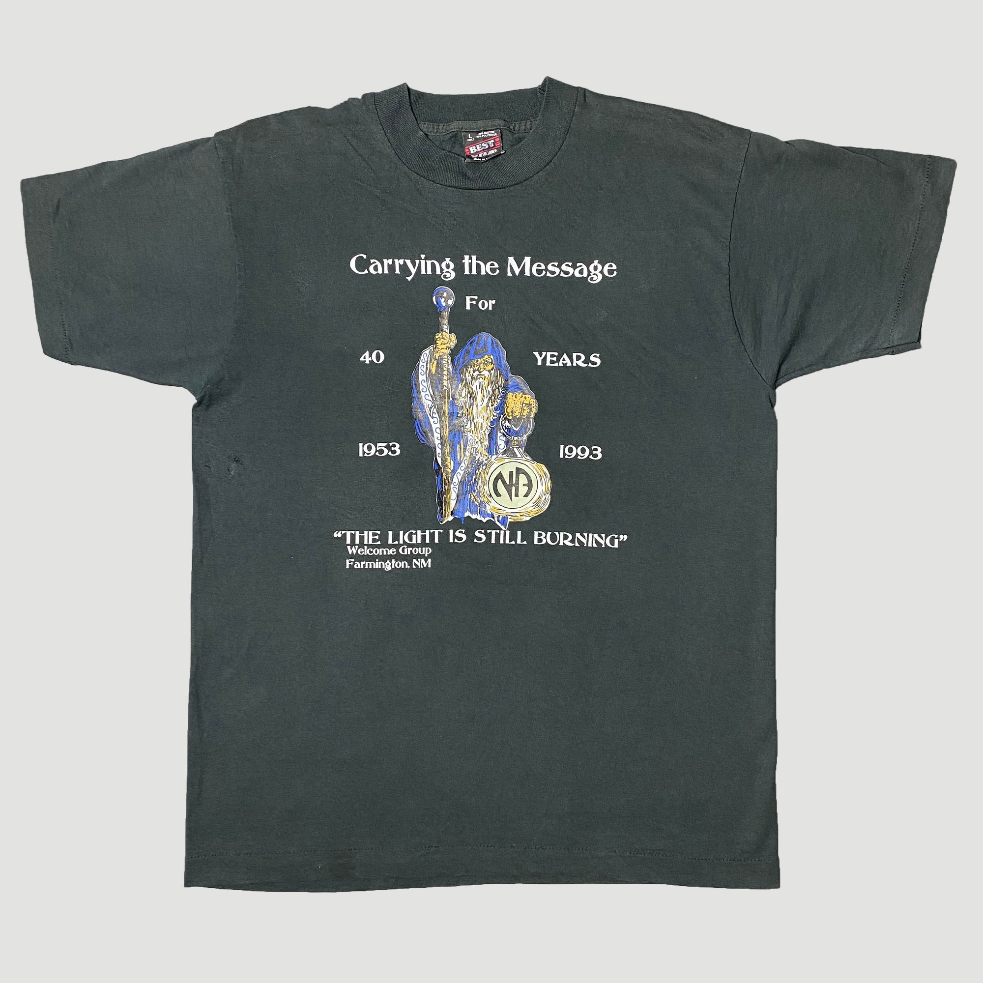 1993 Narcotics Anonymous 'Carrying The Message' T-Shirt