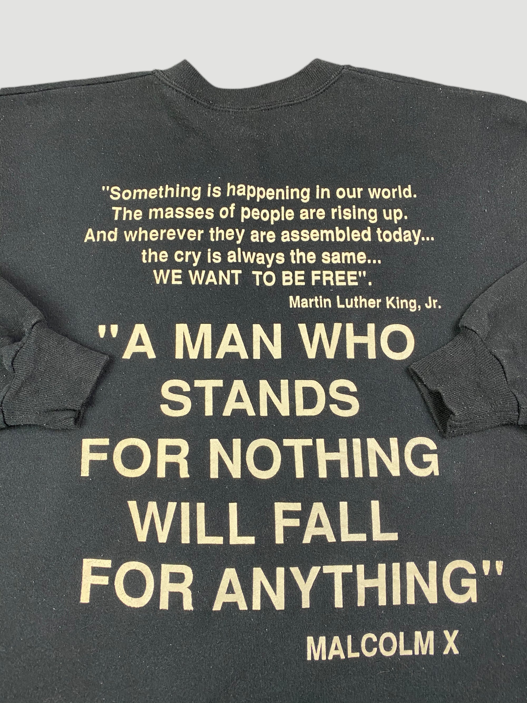 Early 90's Malcolm X and MLK Jr. Sweatshirt