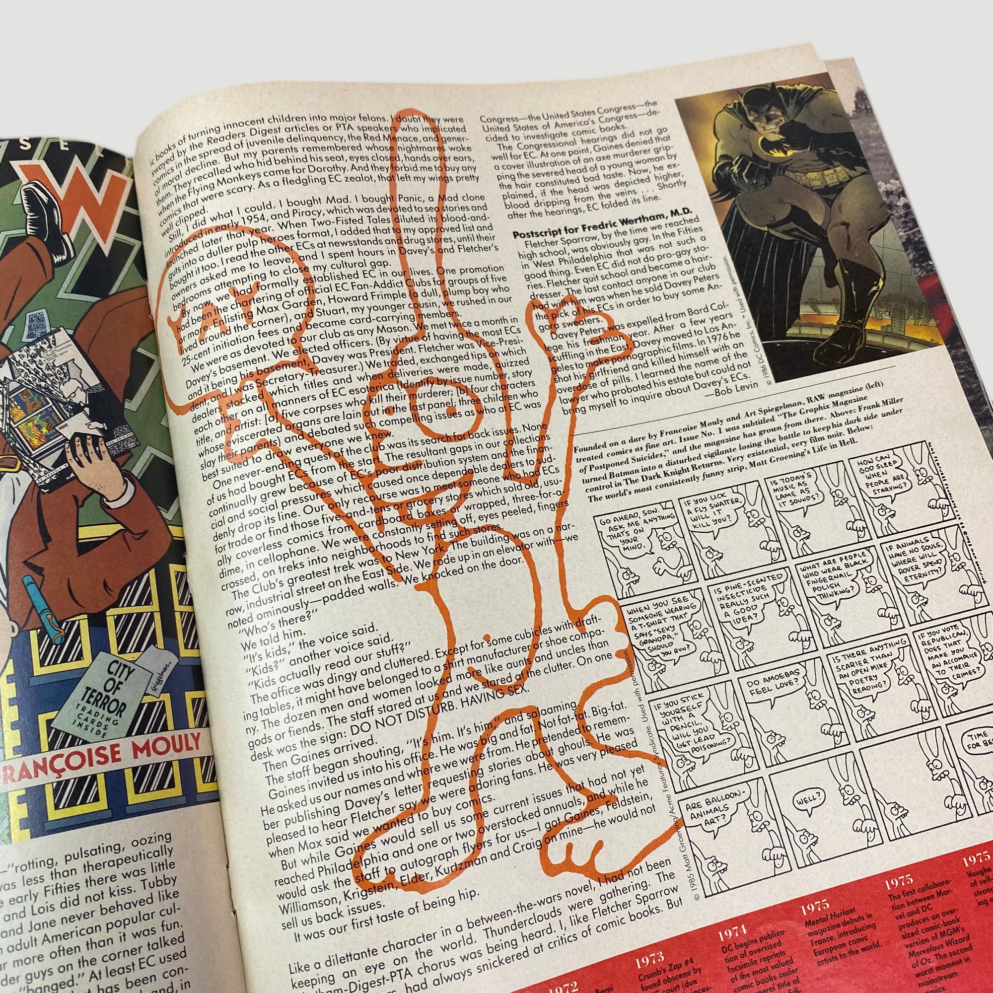 1988 Spin Magazine Matt Groening/Comics Issue
