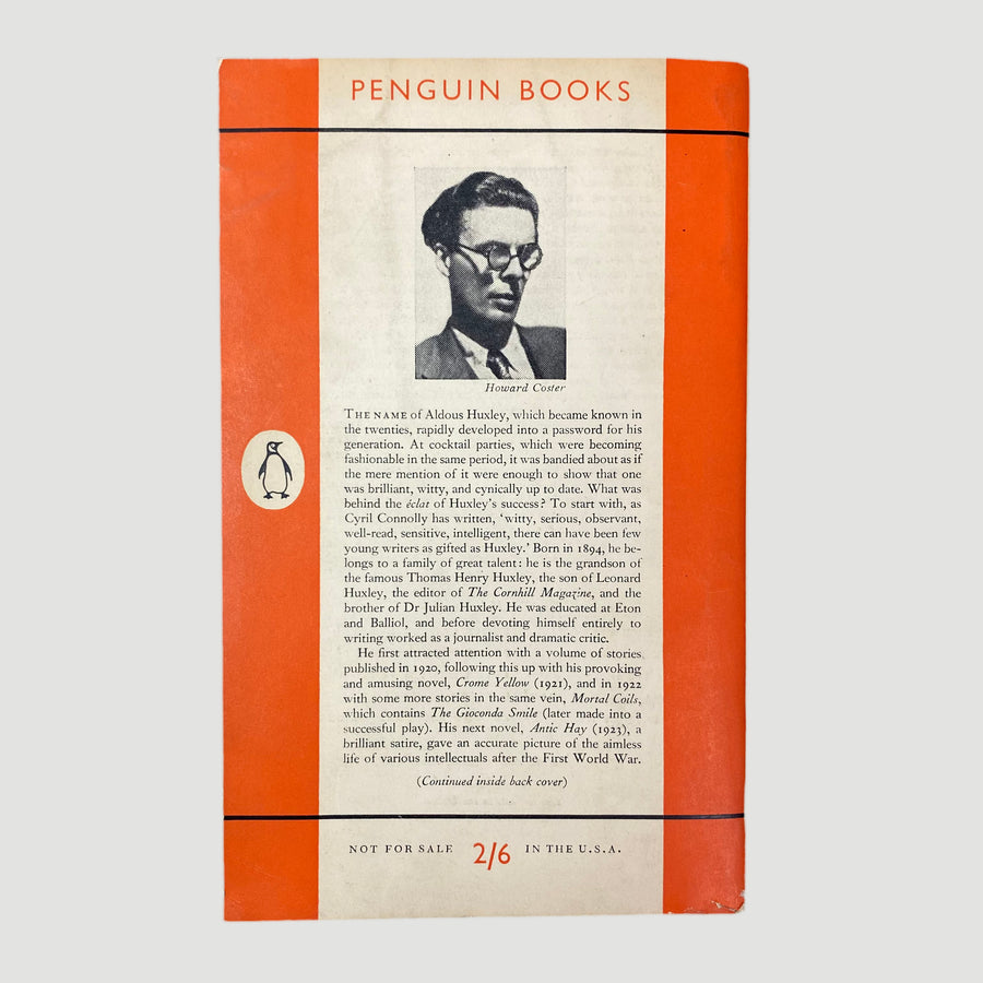 1959 Aldous Huxley ‘Crome Yellow’ Paperback