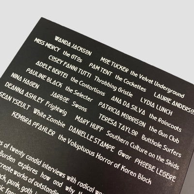 2010 Zora Von Burden 'Women of the Underground: Music: Cultural Innovators Speak for Themselves'