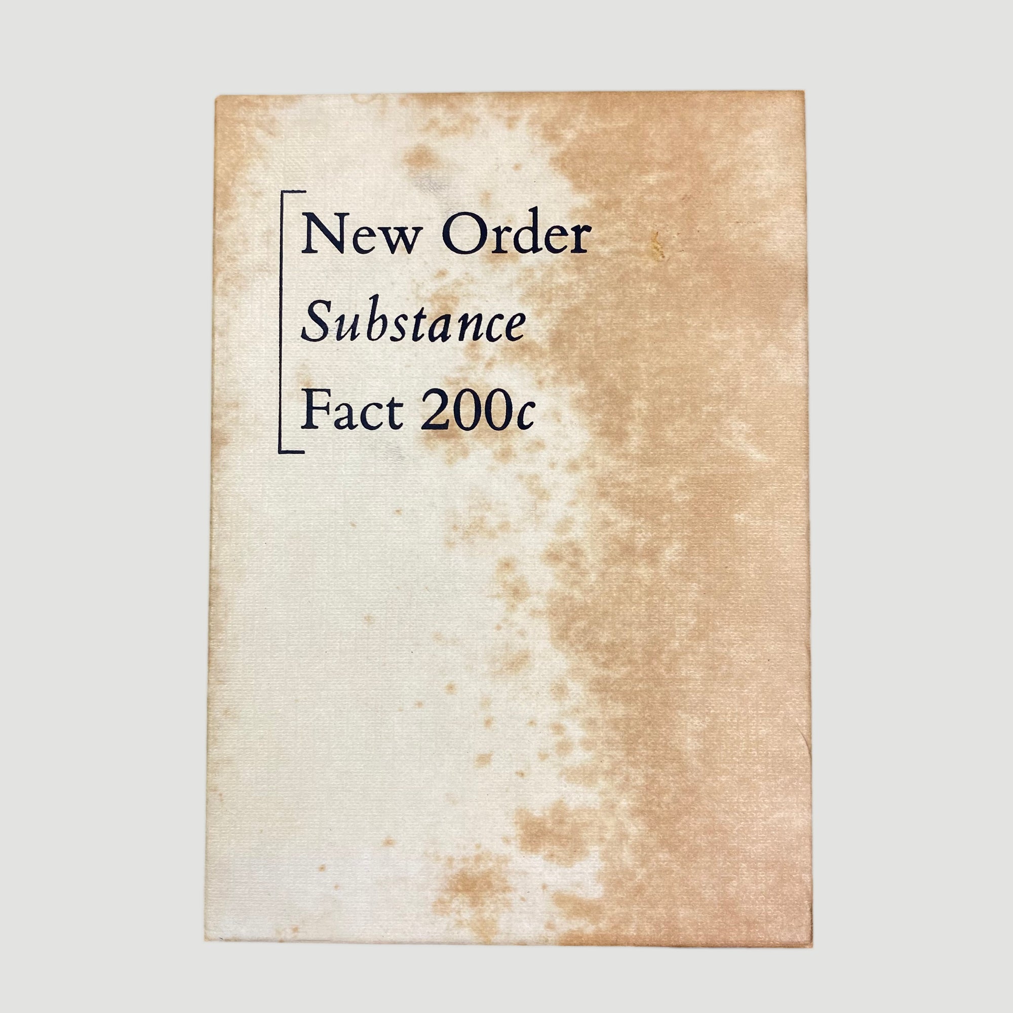 1987 New Order 'Substance' 2 x Cassette Box Set
