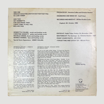 1987 Henrietta Collins And The Wifebeating Childhaters Feat. Henry Rollins 'Drive By Shooting EP'