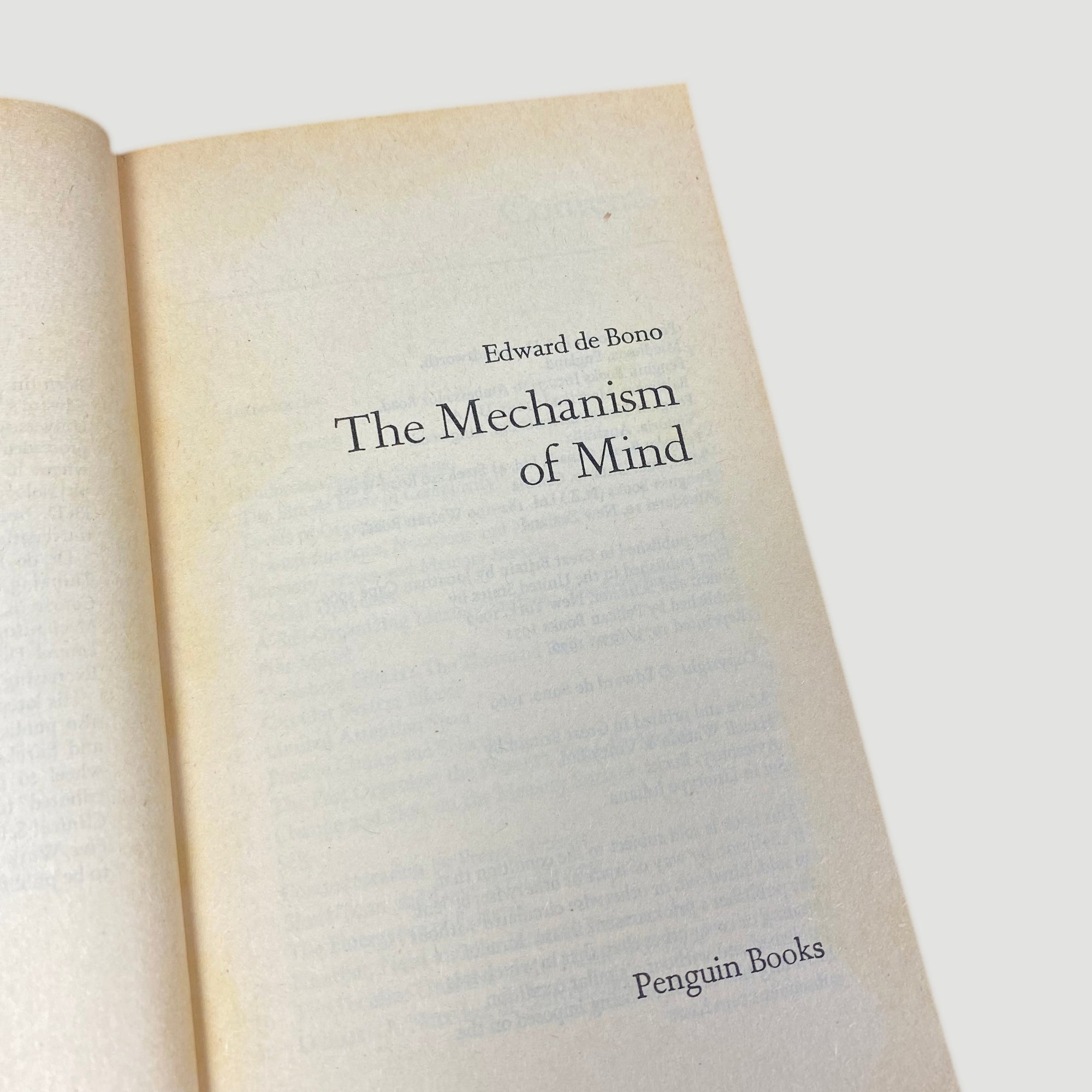 1976 Edward De Bono The Mechanism of Mind