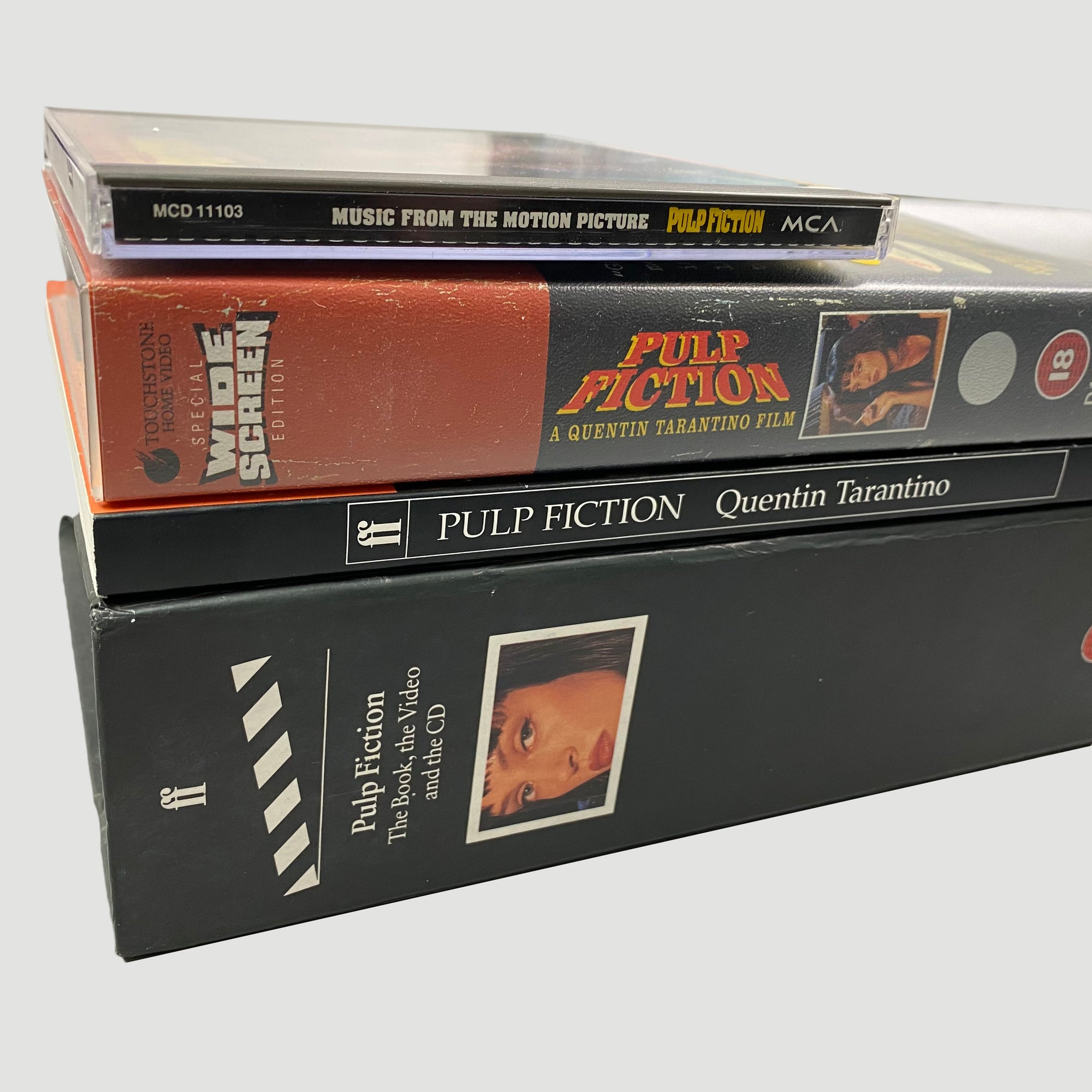 1995 Pulp Fiction Collectors UK Boxset (VHS, CD & Book)