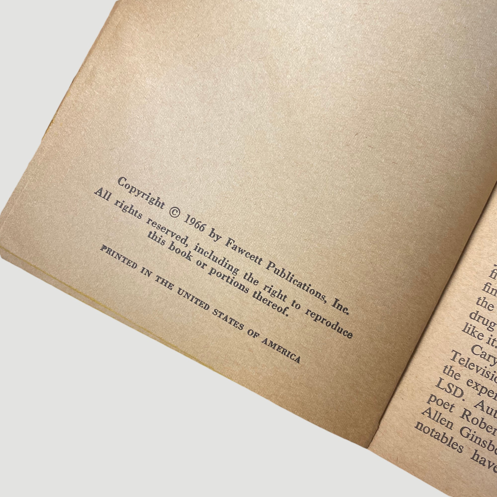 1966 John Cashman 'The LSD Story'