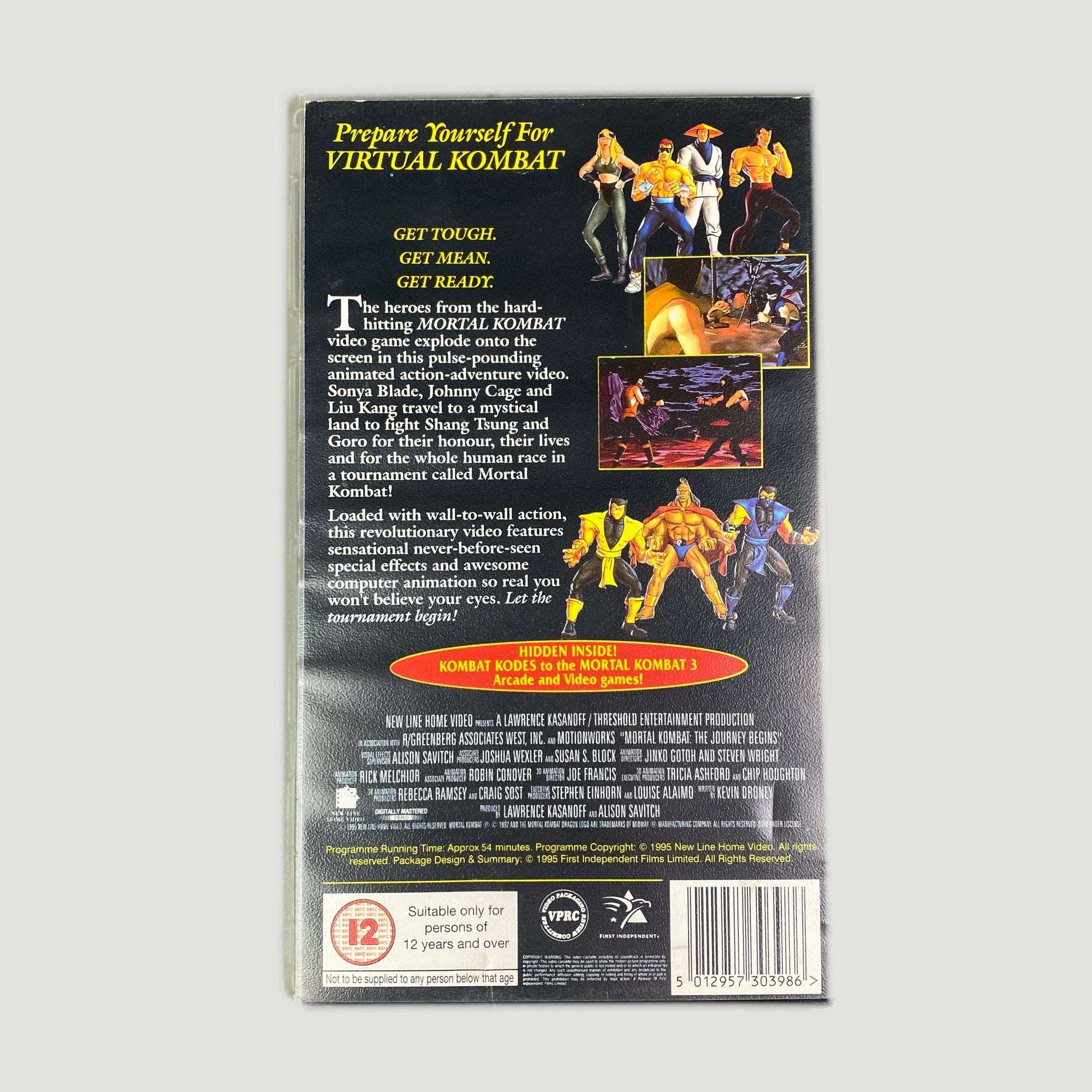 1995 'Mortal Kombat: The Journey Begins' VHS