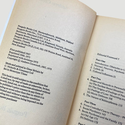 1975 Andrew Crowcroft 'Understanding Madness'