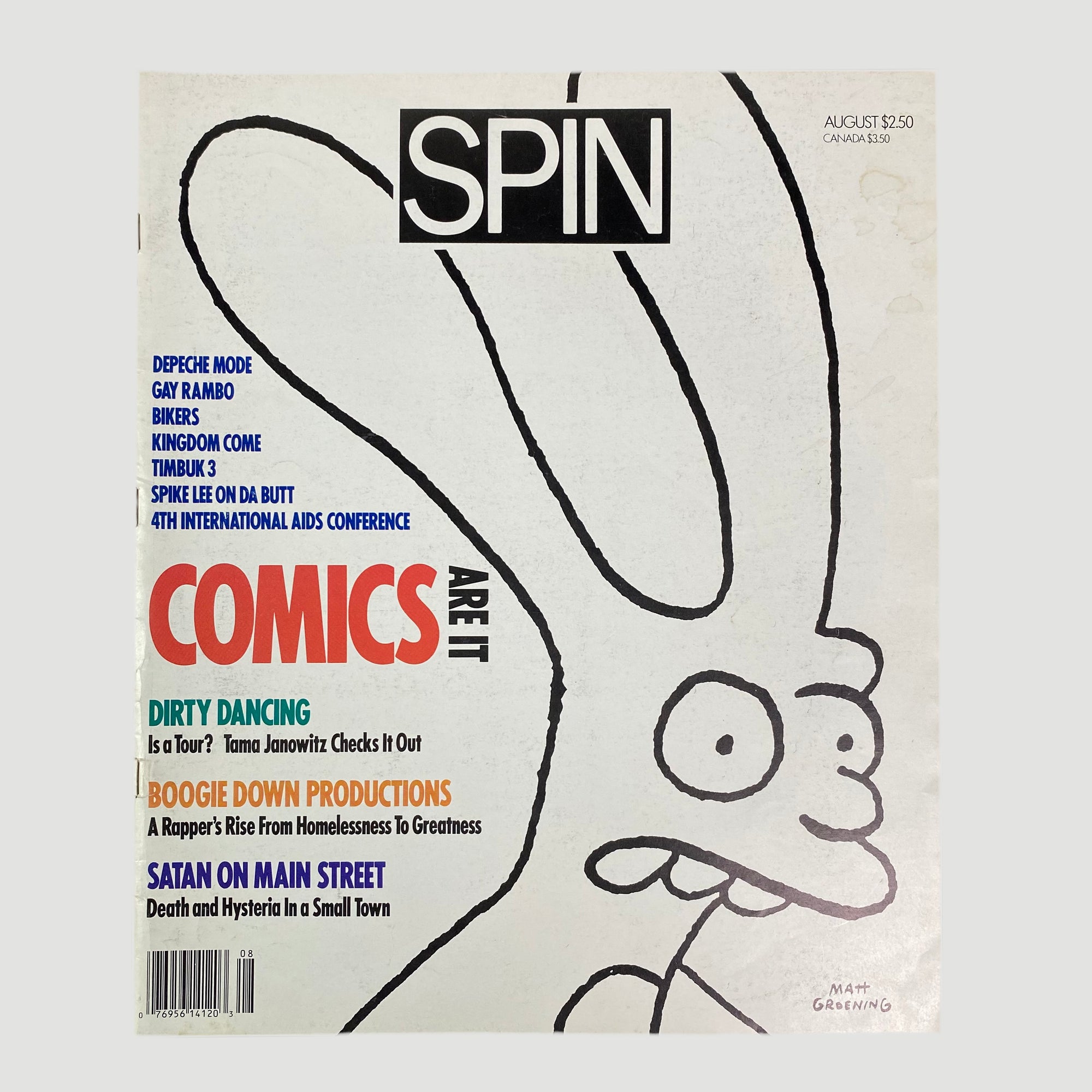 1988 Spin Magazine Matt Groening/Comics Issue