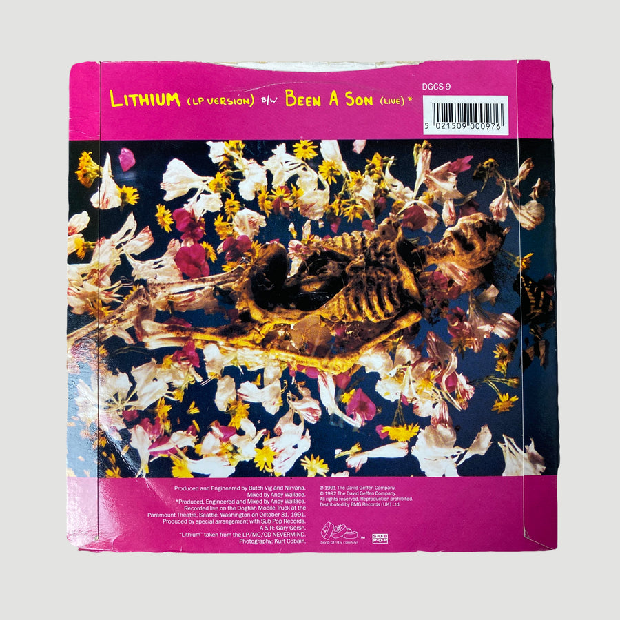 1992 Nirvana 'Lithium' 7" UK Single