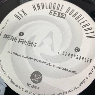 AFX: 'Analogue Bubblebath' US Vinyl EP