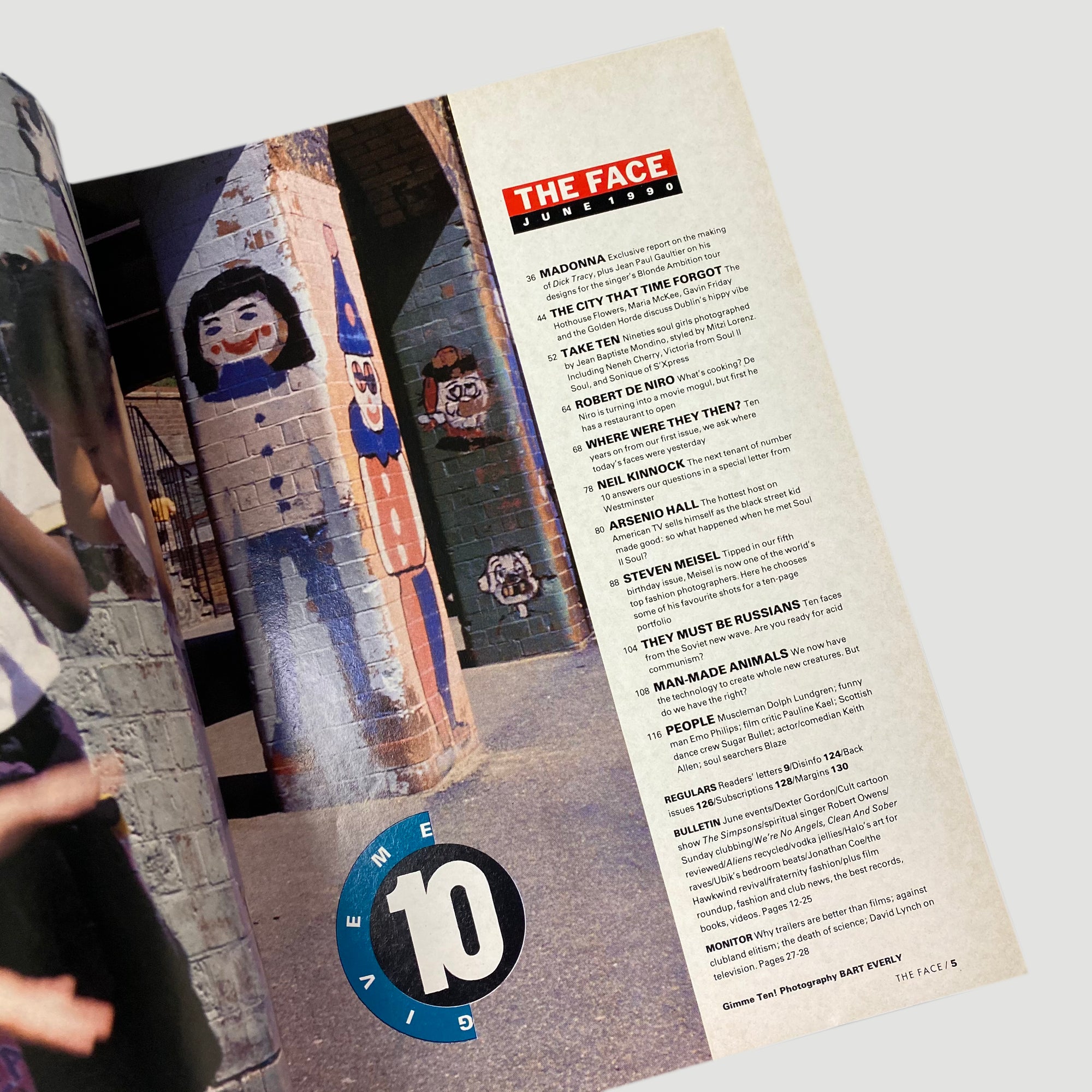 1990 The Face Magazine Madonna 10th Anniversary Special