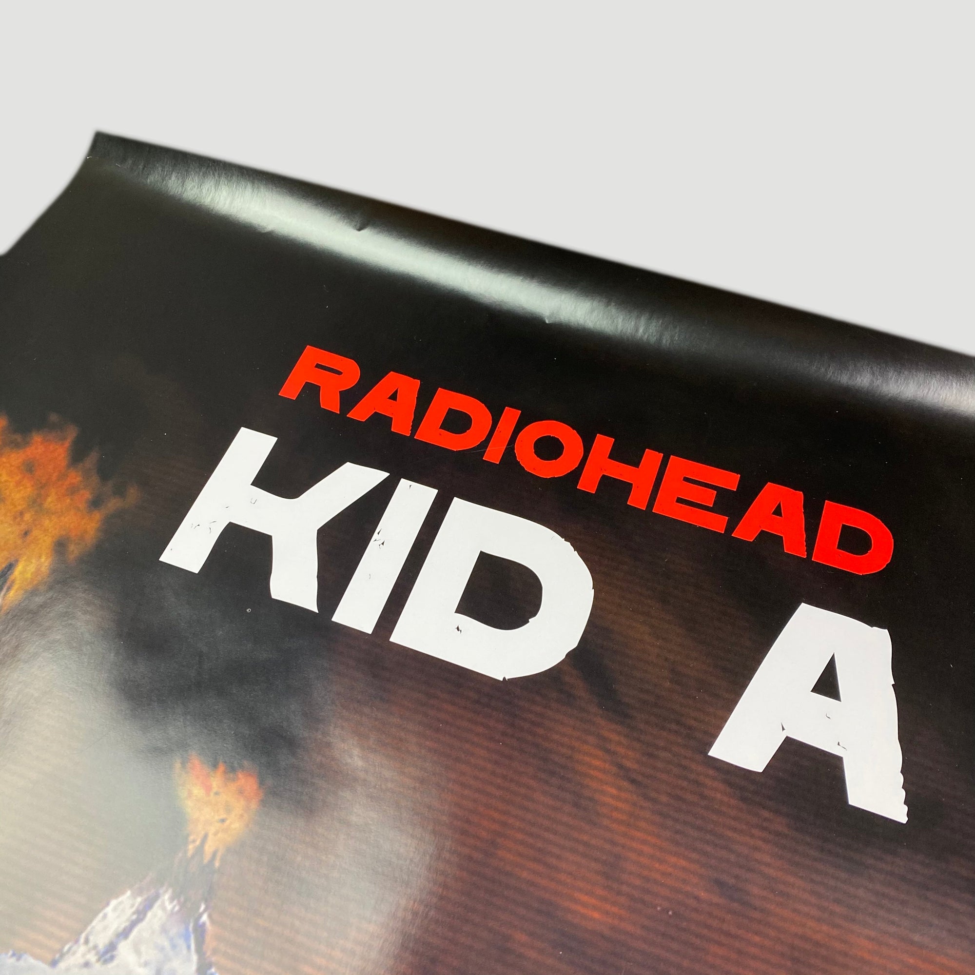 2000 Radiohead 'Kid A' UK Record Store Promo Poster