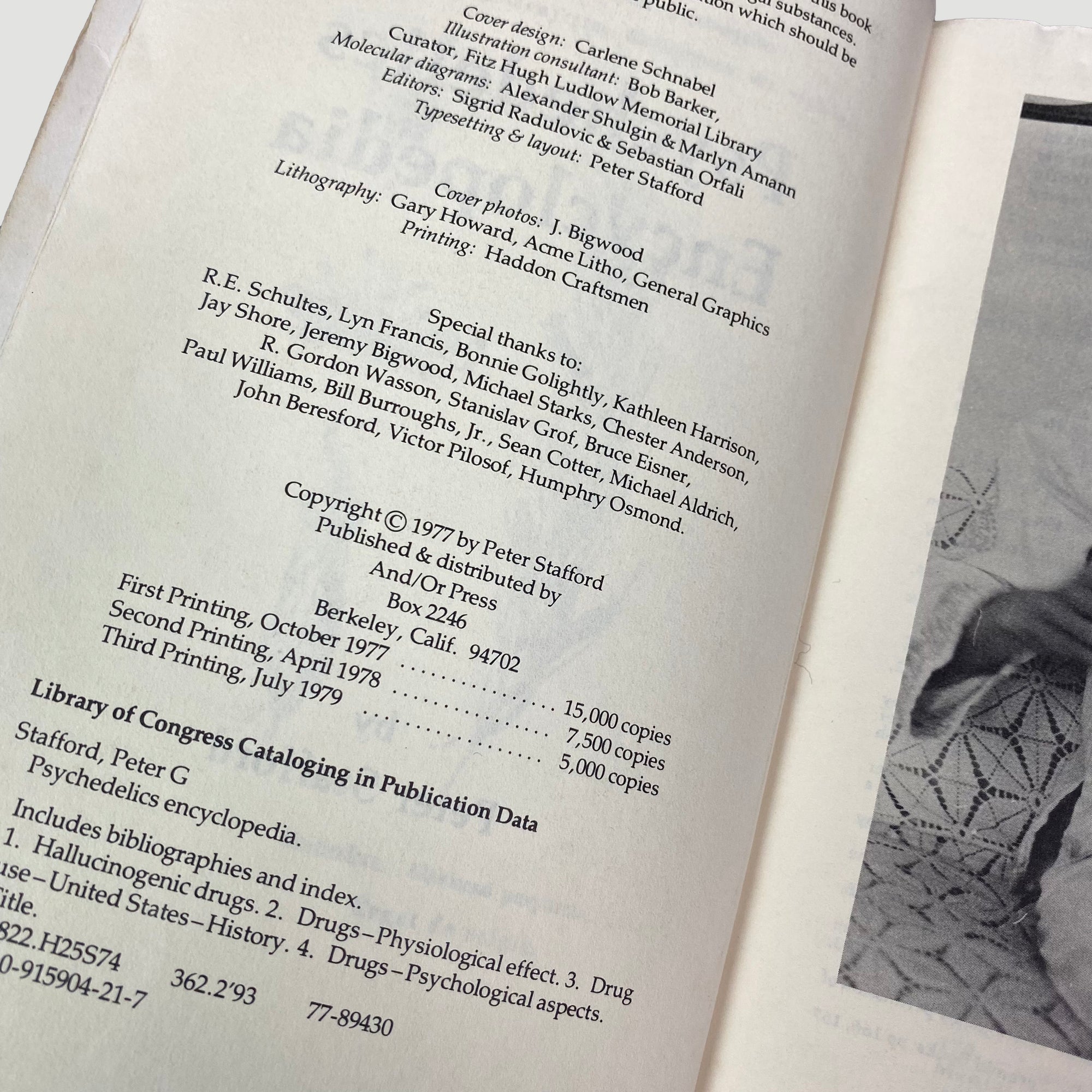 1977 Peter G. Stafford 'Psychedelics Encyclopedia'