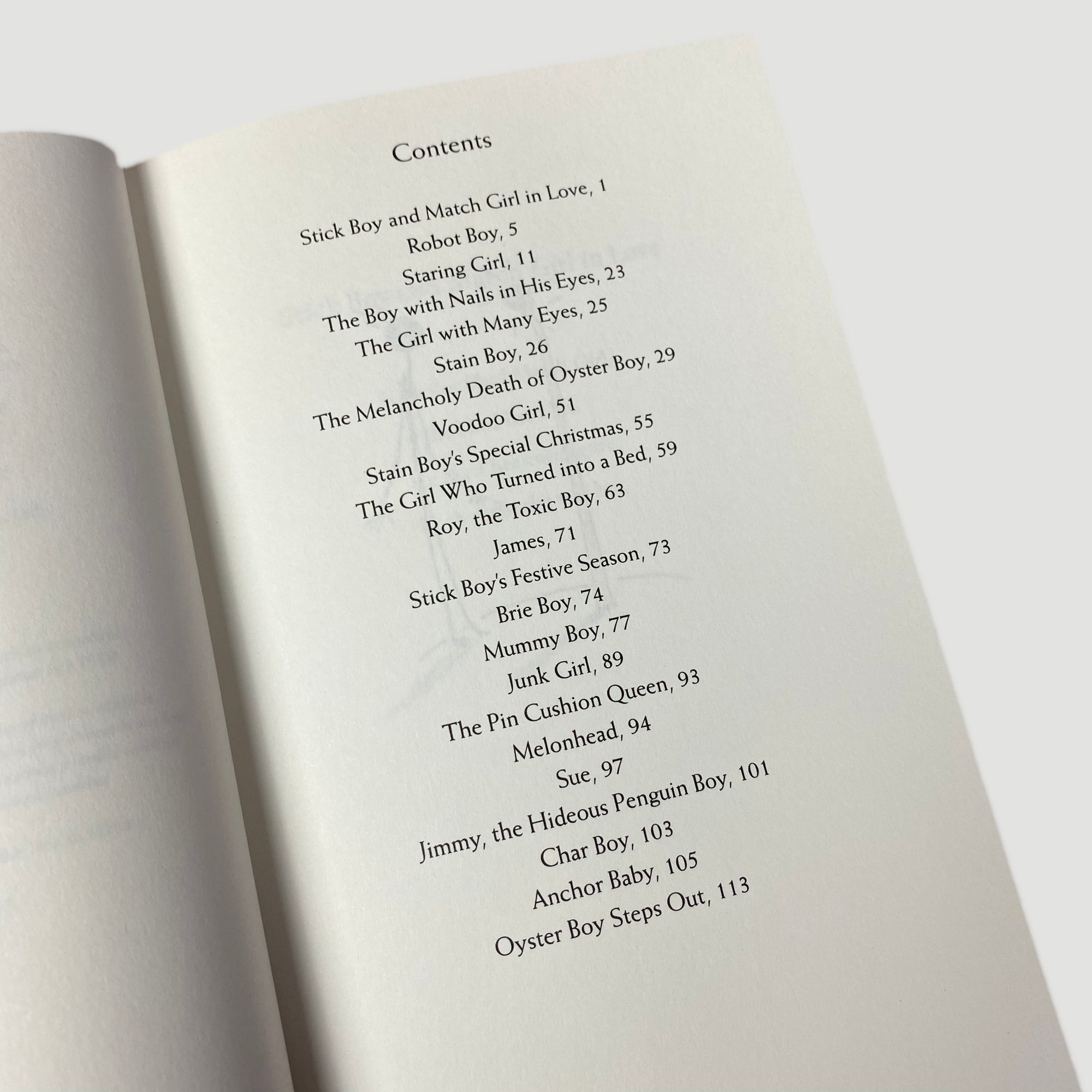 2005 Tim Burton The Melancholy Death of Oyster Boy