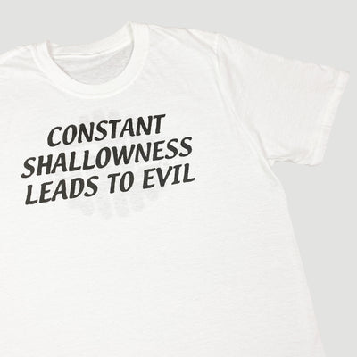 00's Coil 'Constant Shallowness Leads to Evil' T-Shirt