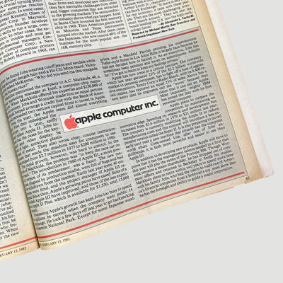 1982 Time Magazine Steve Jobs Striking It Rich