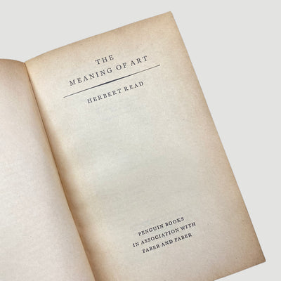 1963 Herbert Read 'The Meaning of Art'