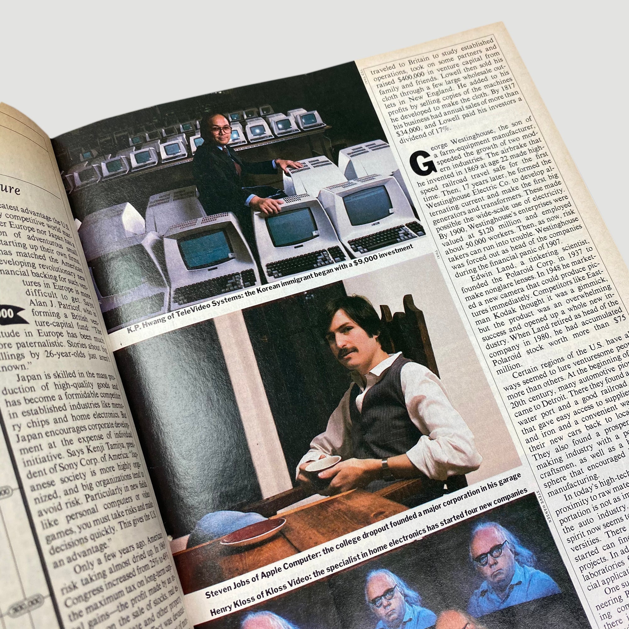 1982 Time Magazine Steve Jobs Striking It Rich