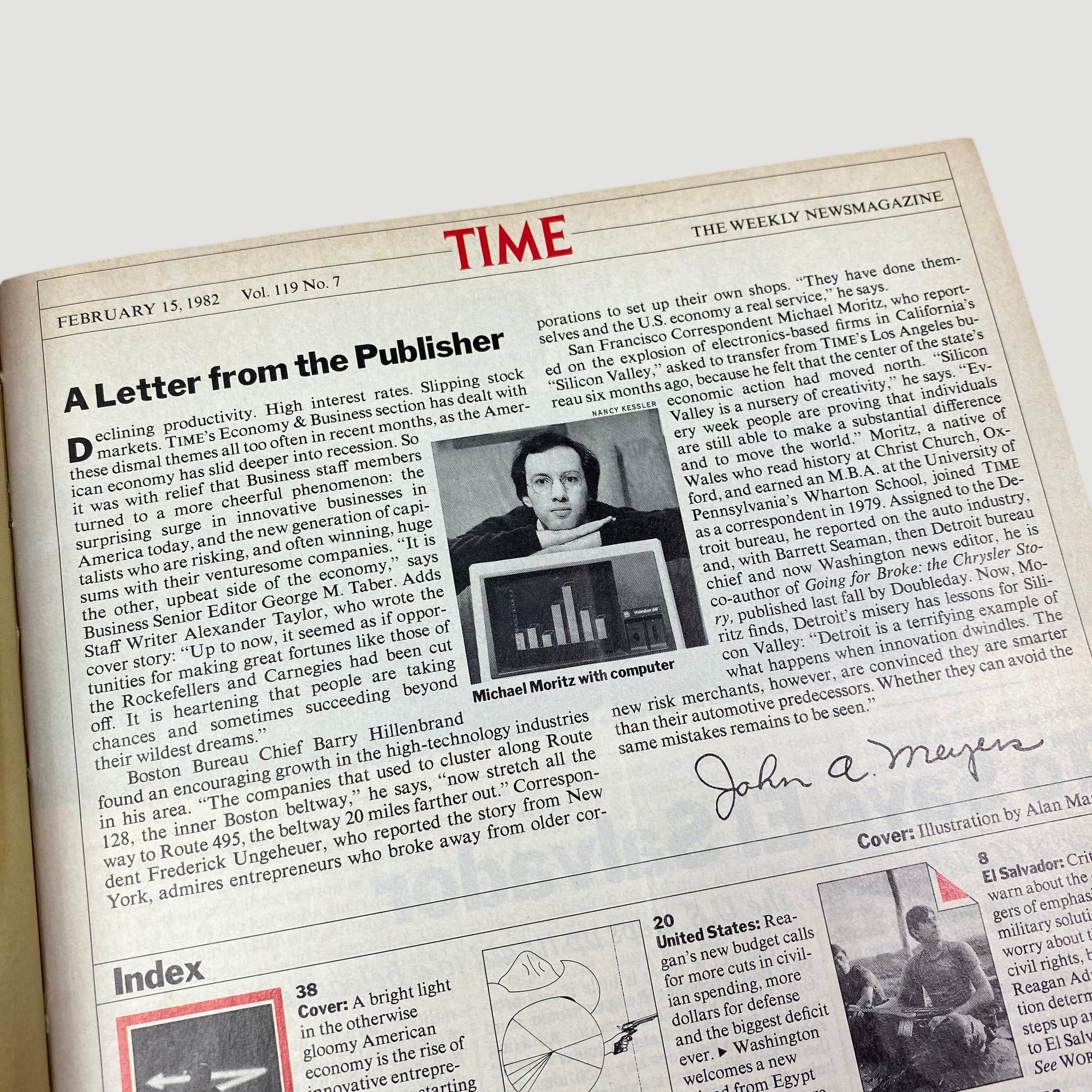 1982 Time Magazine Steve Jobs Striking It Rich