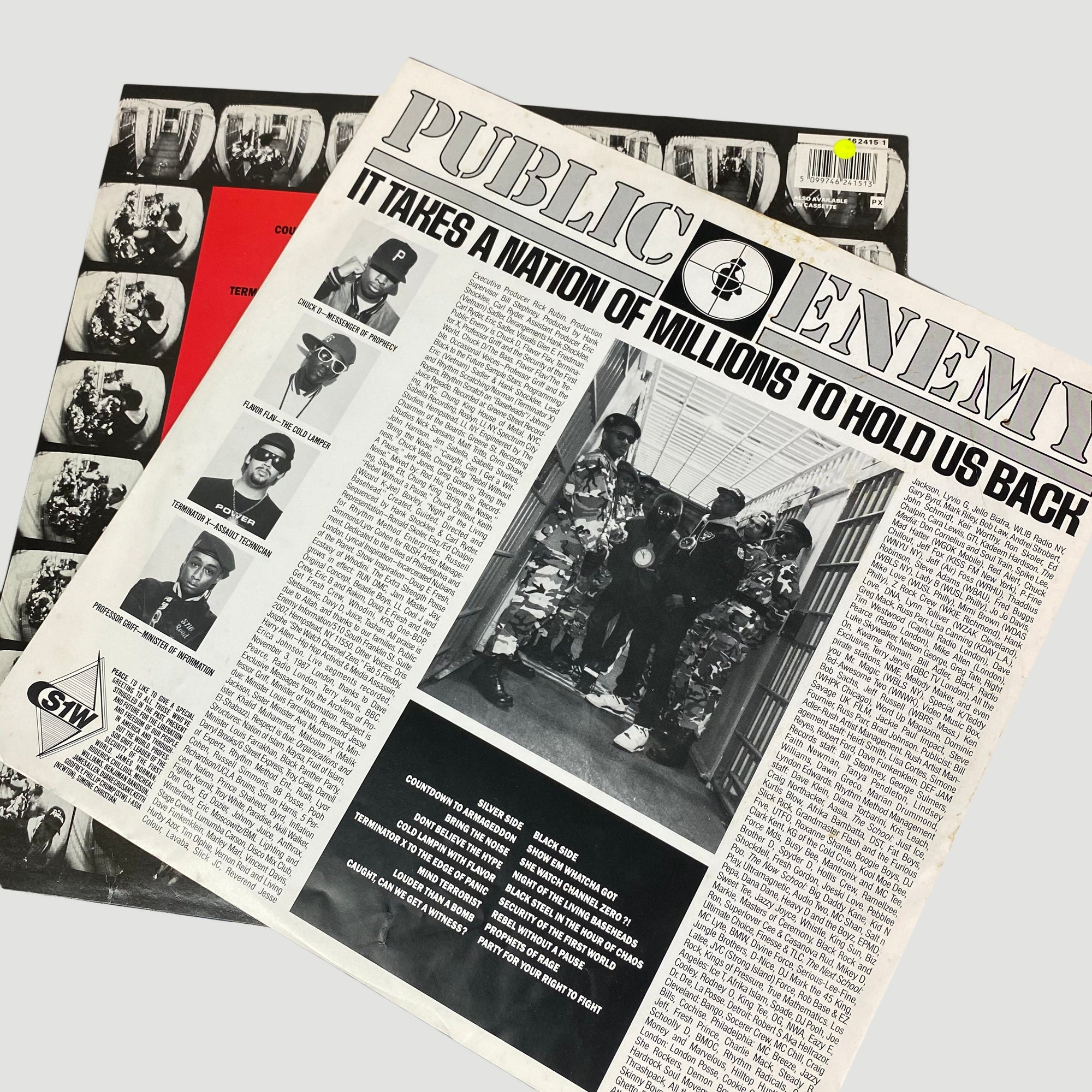 1988 Public Enemy 'It Takes A Nation of Millions..' Vinyl LP