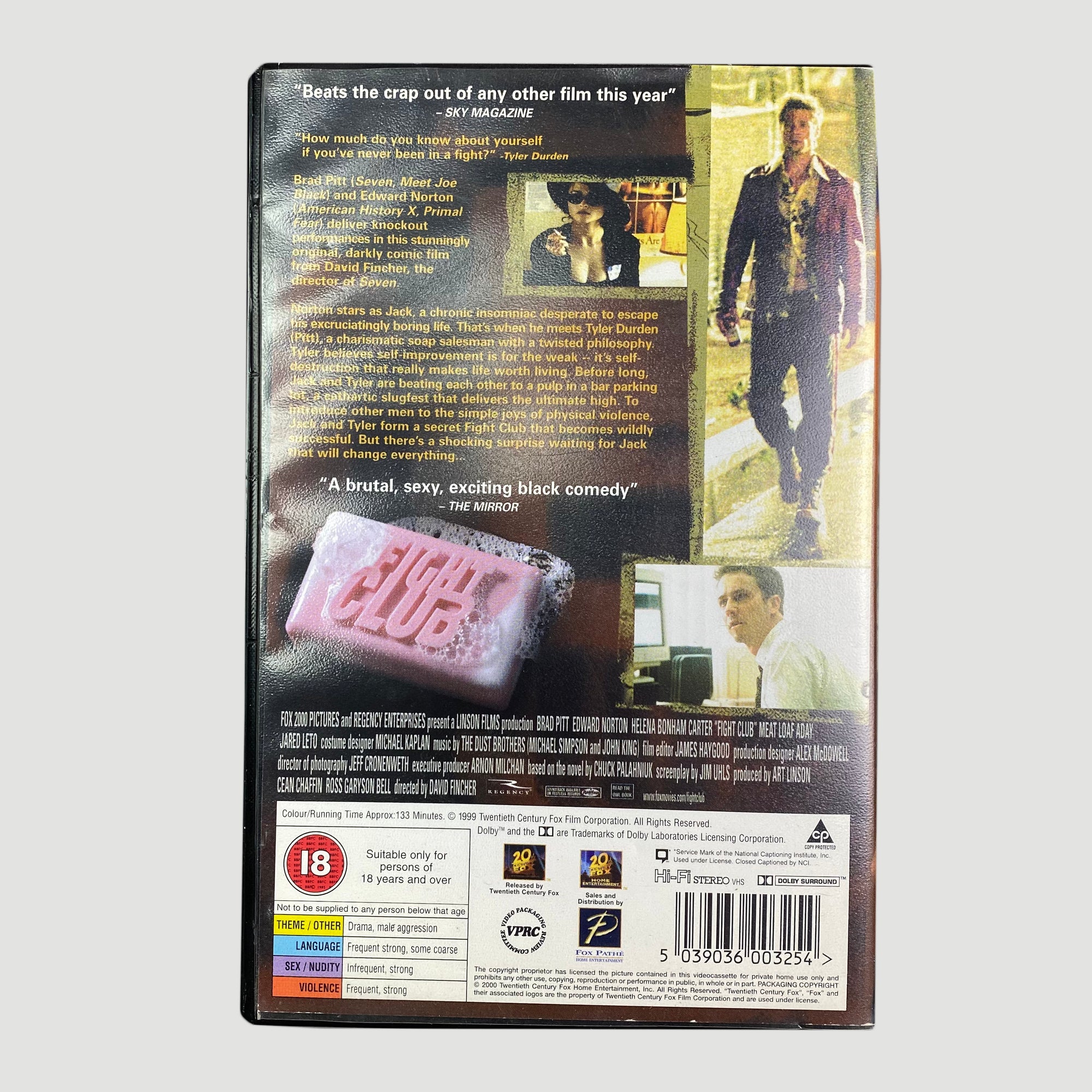 2000 Fight Club UK Ex-Rental VHS