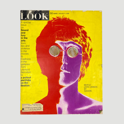 1968 Look Magazine The Beatles & Richard Avedon (with Poster)