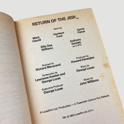 Early 80's Star Wars Novelisation Set