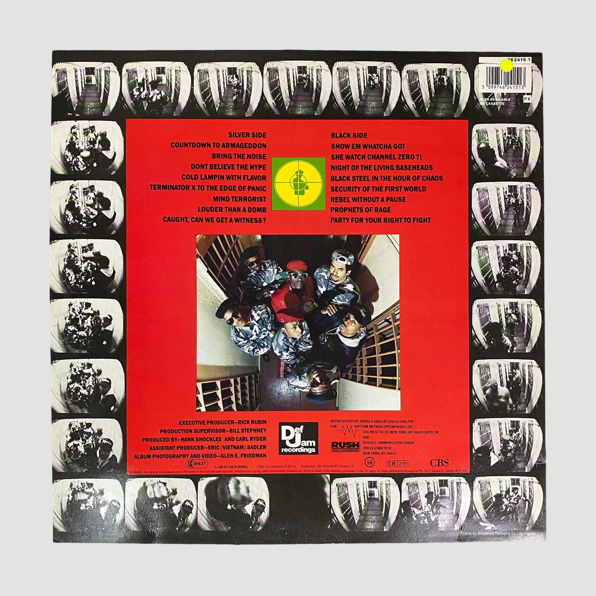 1988 Public Enemy 'It Takes A Nation of Millions..' Vinyl LP