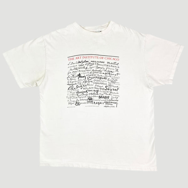 GILDAN / The Art Institute of Chicago/ゴッホ&ゴーギャン/Tシャツ/M/コットン/WHT Unified Goods