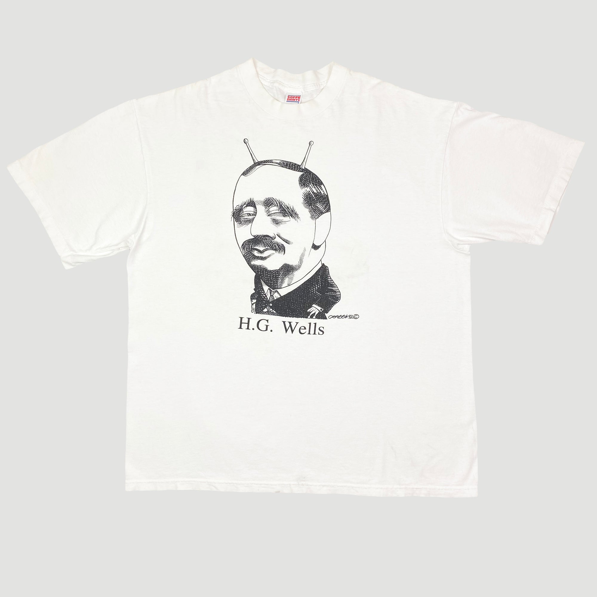 Early 90's H.G. Wells Largely Literary T-Shirt