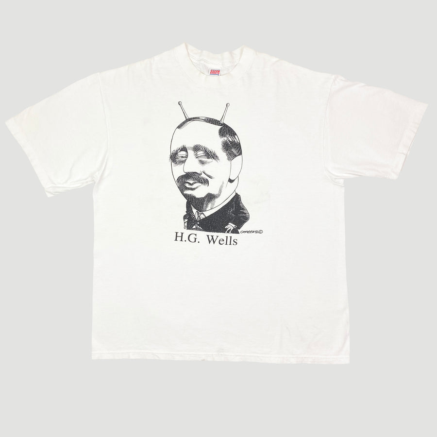 Early 90's H.G. Wells Largely Literary T-Shirt