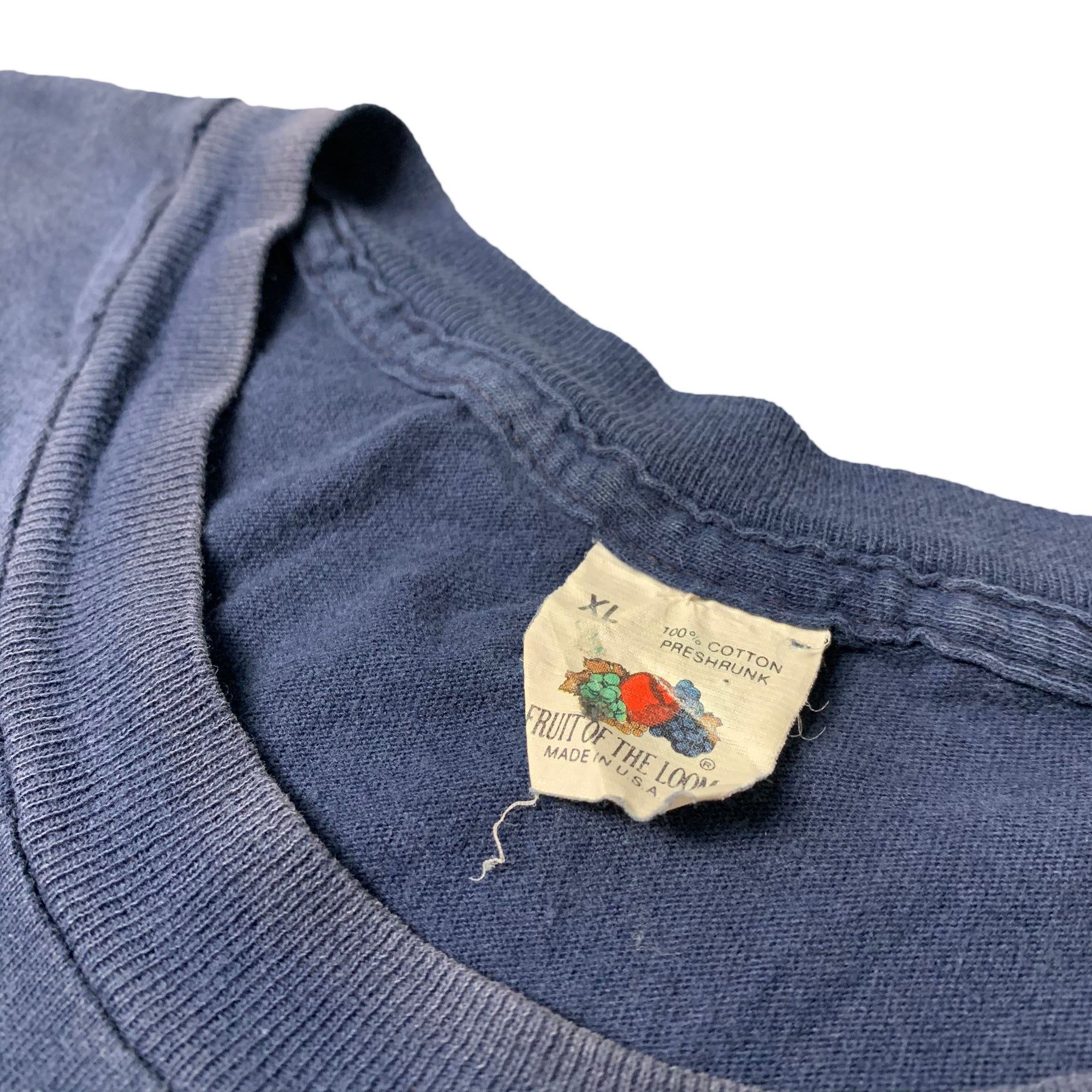 80's Basic Navy Blue Pocket T-Shirt