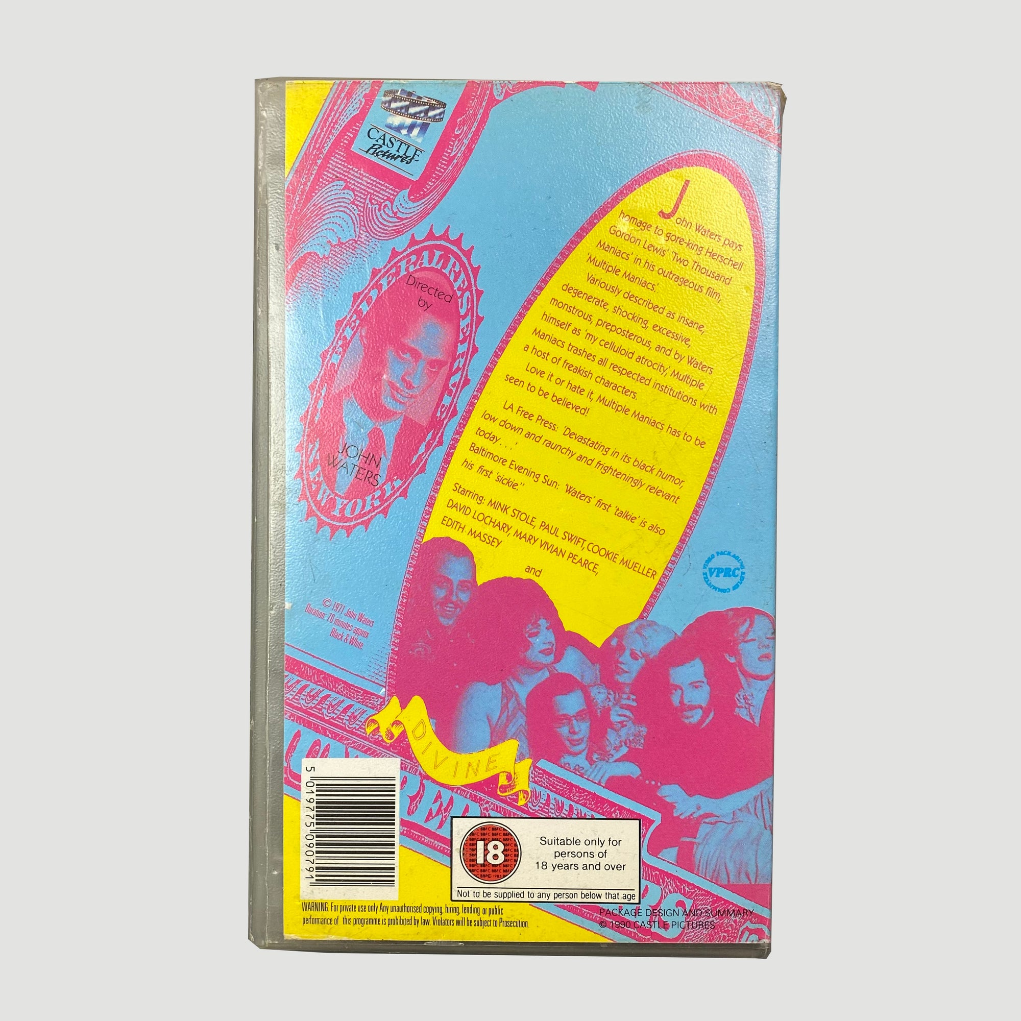 1990 'Multiple Maniacs' VHS