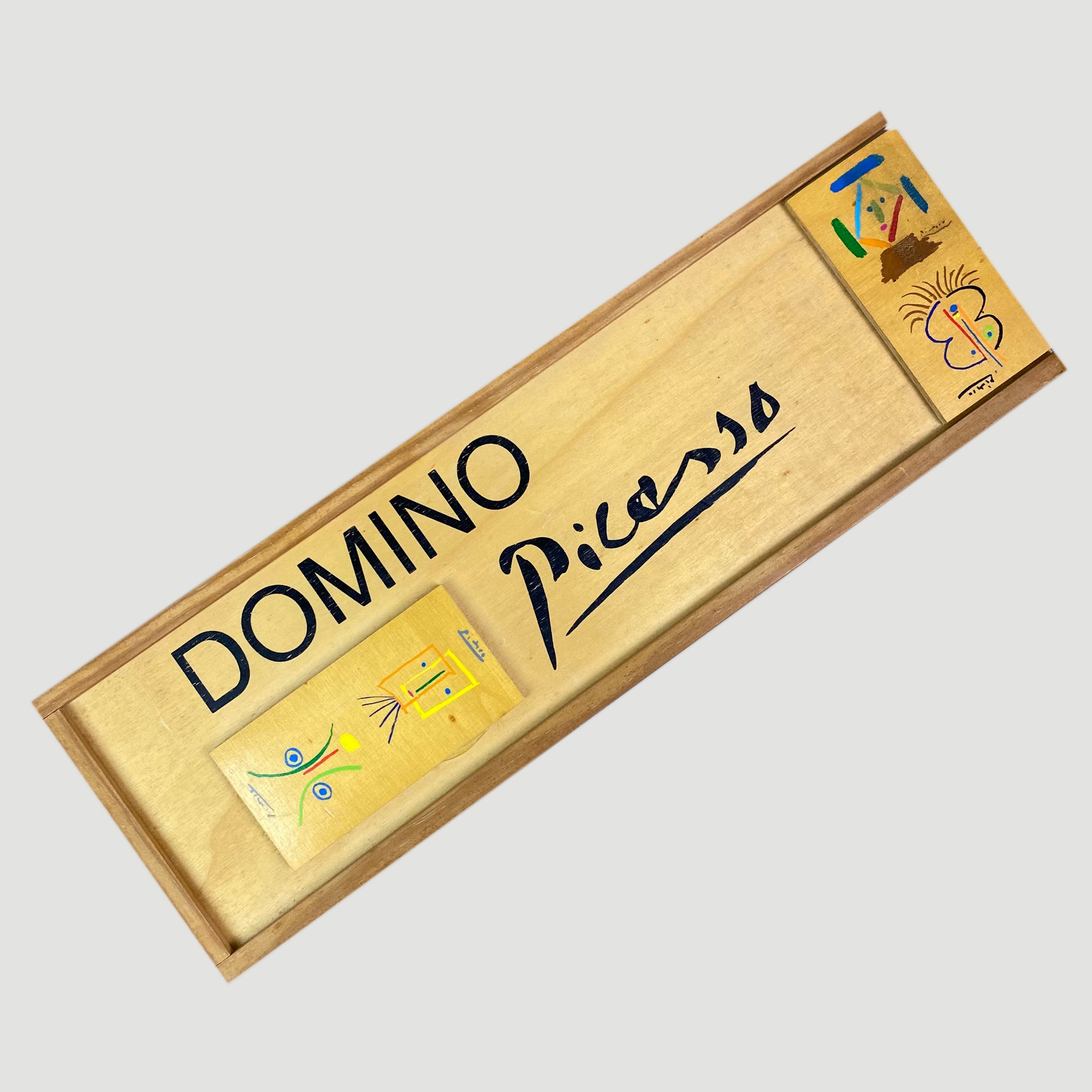 80's Picasso Wooden Domino Set